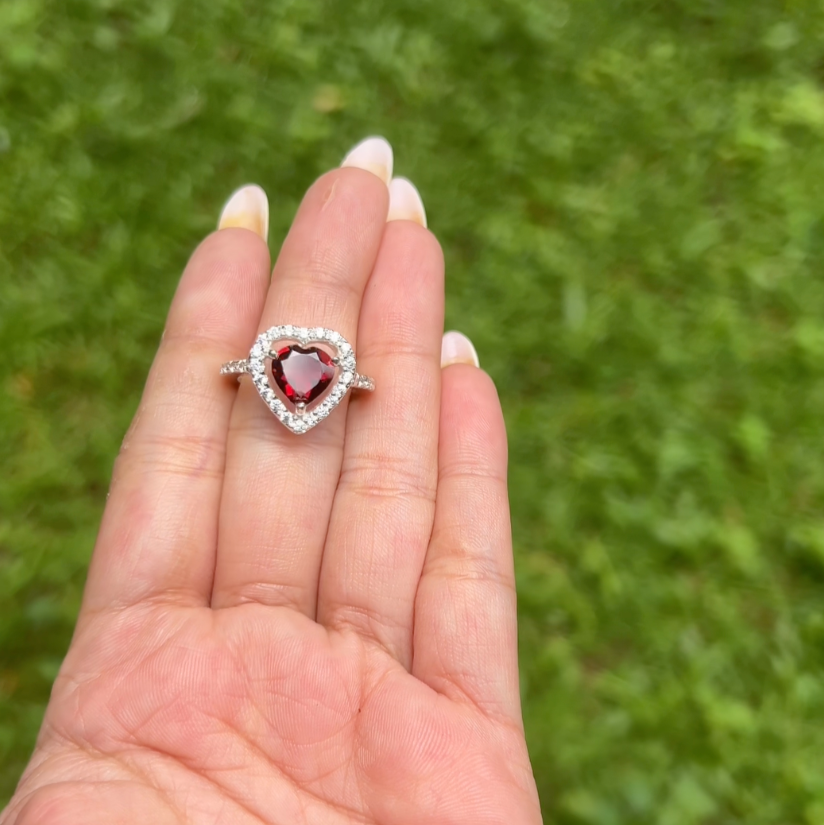 Garnet Ximena Ring - CLJ793G