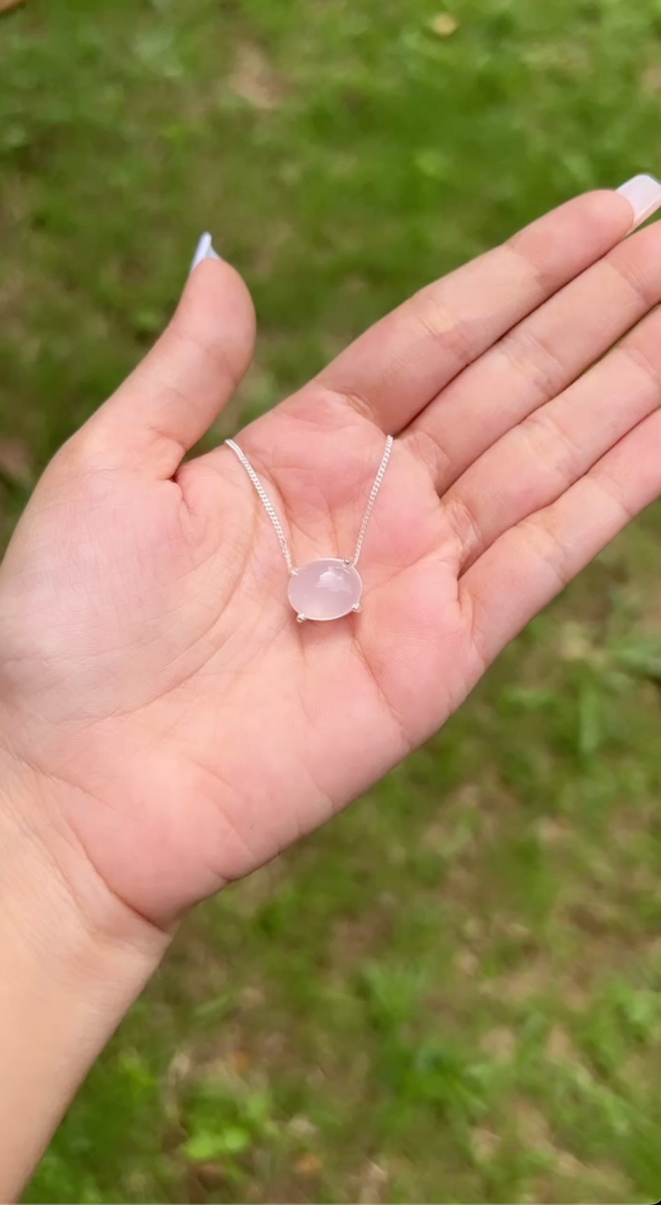 Rose Quartz Everly Convertible Necklace - CLJ357