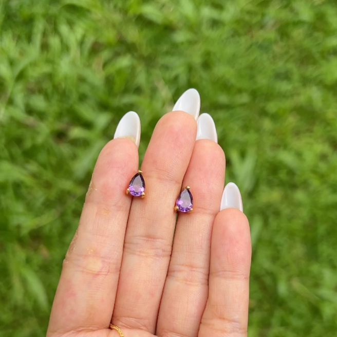 Amethyst Miri Earrings - CLJ808A