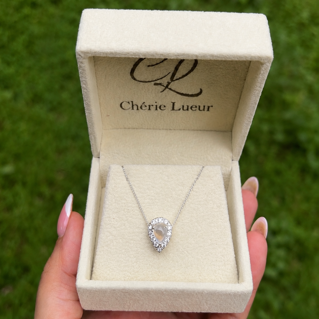 Moonstone Clarice Necklace - CLJ622N