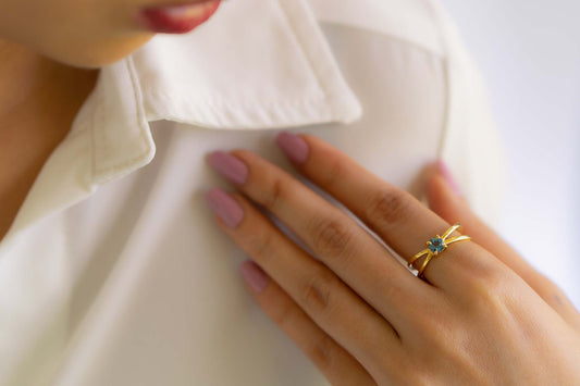 Blue Topaz Serenity Ring - CLJ380