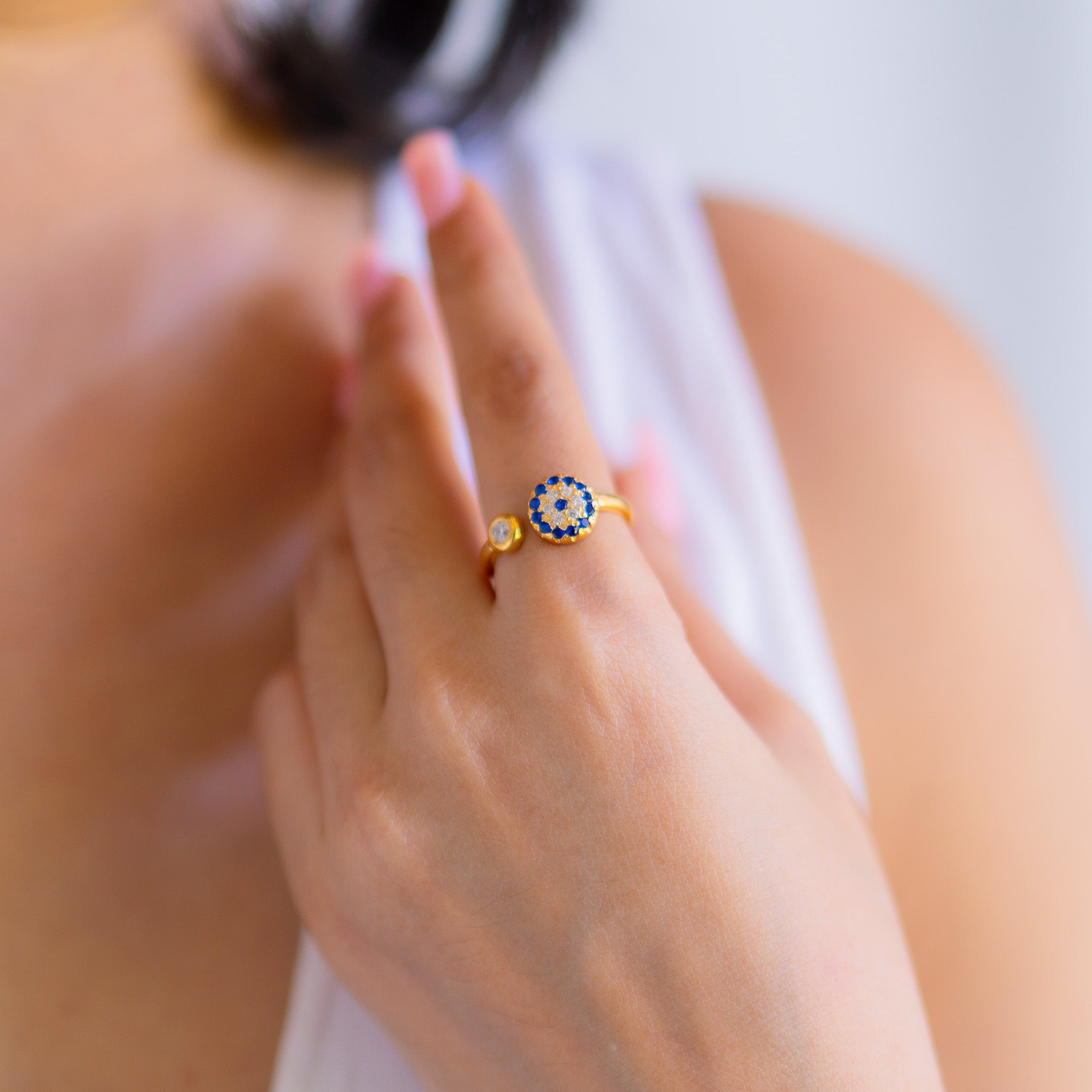 SWAROVSKI Luckily Eye Round sale Ring 6 Usa