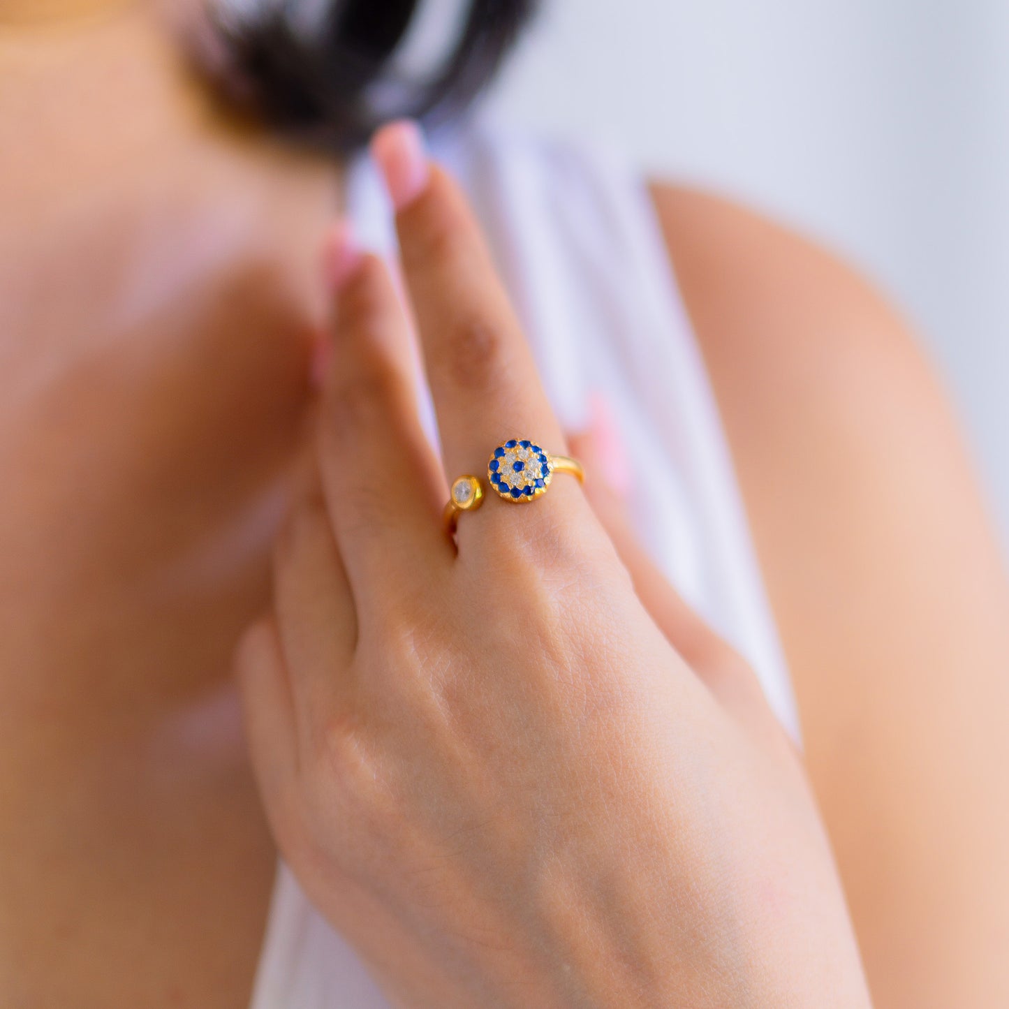 Mystic Gaze Evil Eye Ring - CLJ609