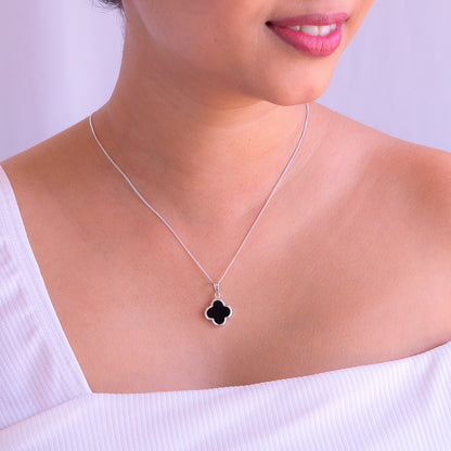 Black Onyx Zelia Necklace - CLJ696B