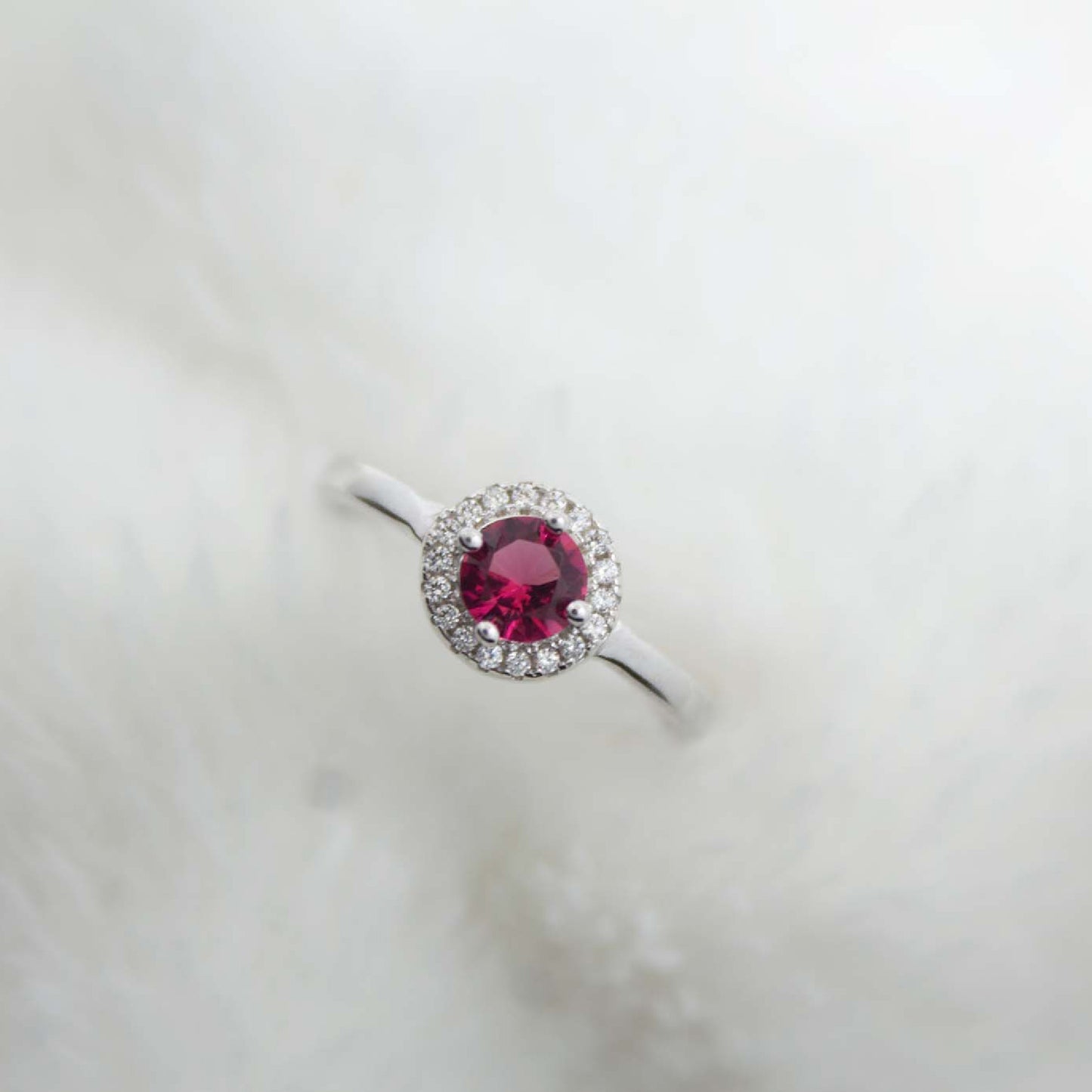 Rose Garnet Blush Ring - CLJ039