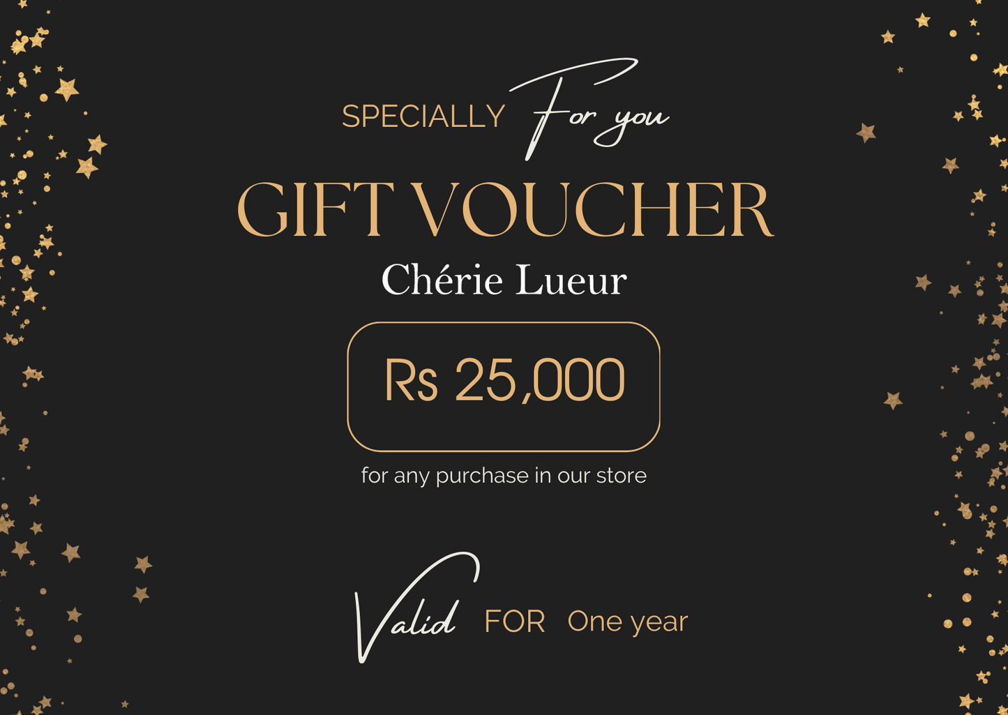 Cherie Lueur Gift Vouchers