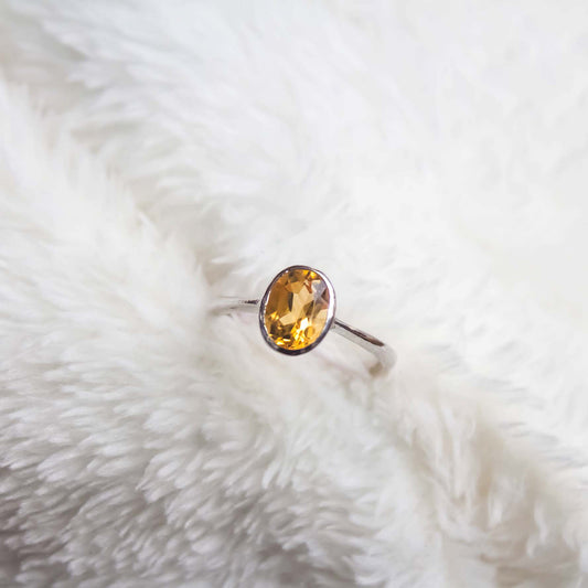 Citrine Amelia Ring - CLJ075