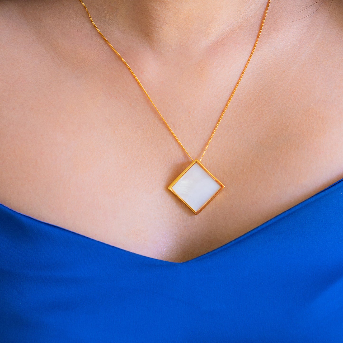 Mother of Pearl Talia Necklace - CLJ628N