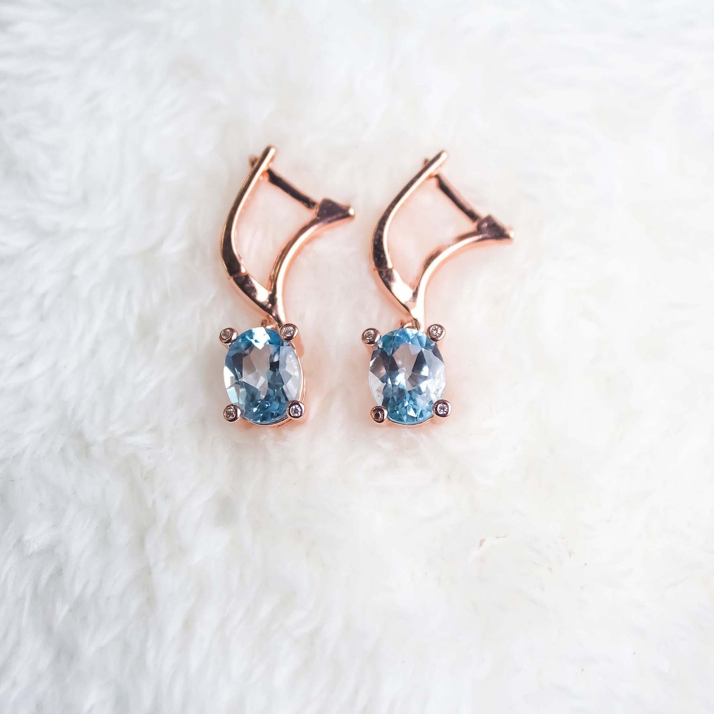 Blue Topaz Cora Earrings - CLJ446