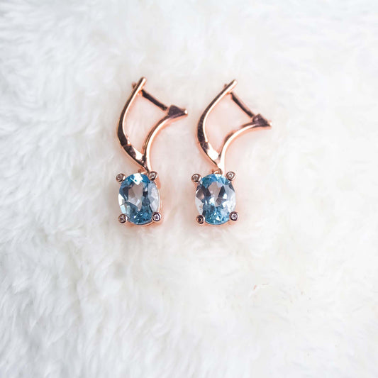 Blue Topaz Cora Earrings - CLJ446