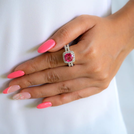 Pink Topaz Maya Ring - CLJ510