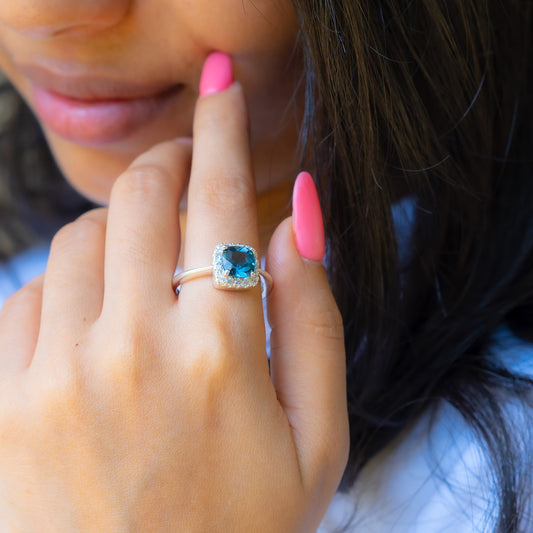 London Blue Topaz Liliana Ring - CLJ448