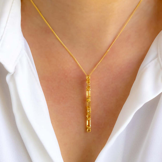 Citrine Julianna Necklace - CLJ415