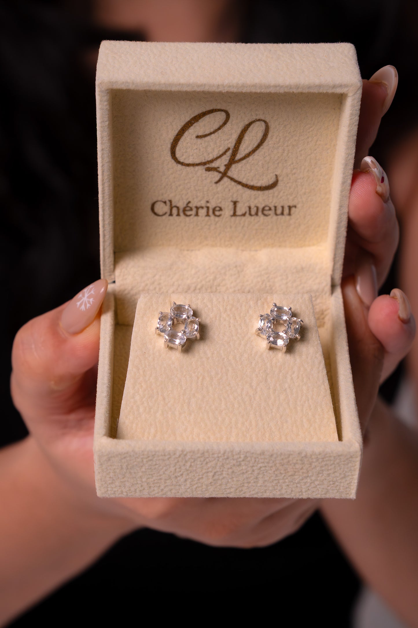 White Topaz Evey Earrings - CLJ879W