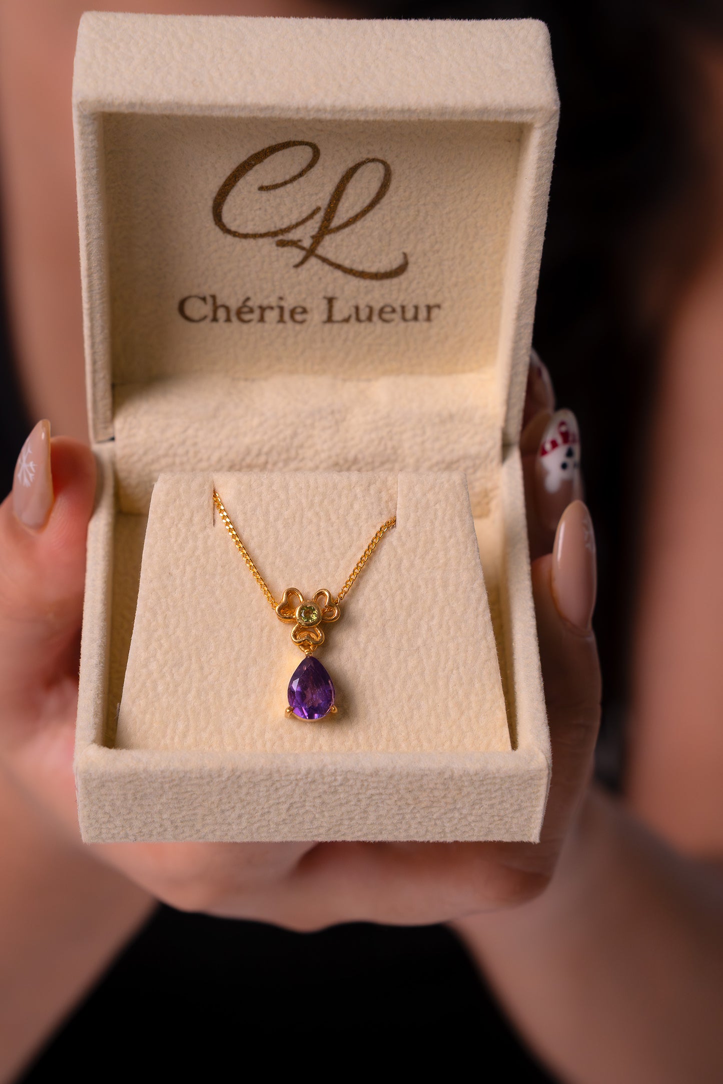 Handmade Sterling Silver Amethyst Rylee Necklace - CLJ381