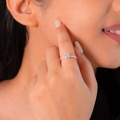 White Sapphire Marcelina Ring - CLJ897