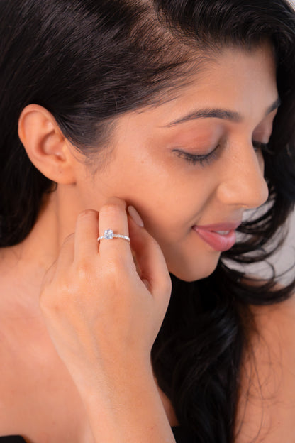 White Sapphire Marcelina Ring - CLJ897