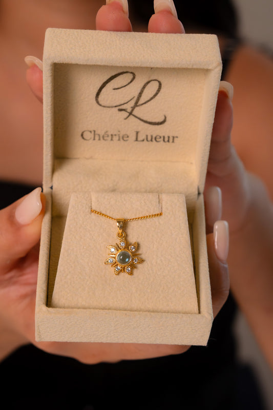 Blue Topaz Zella Necklace - CLJ780