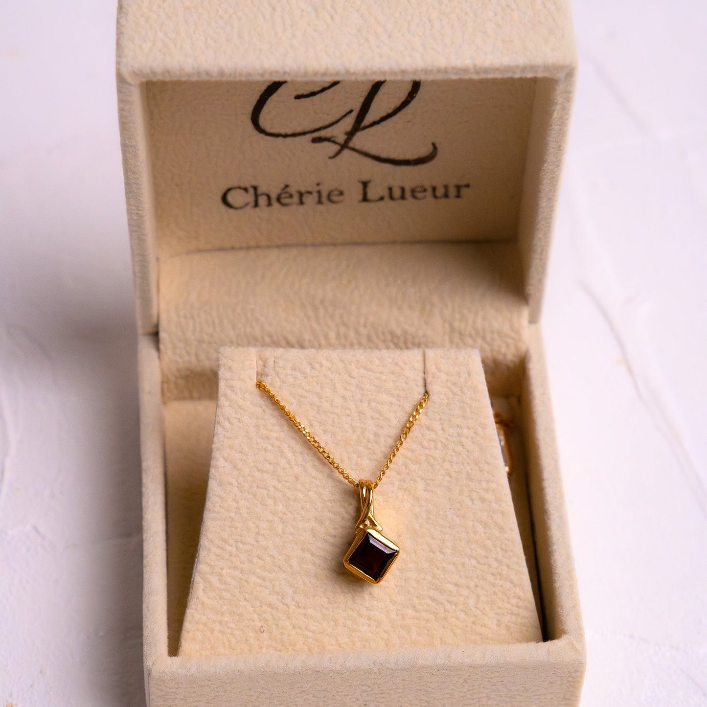 Garnet Haidee Necklace - CLJ905G
