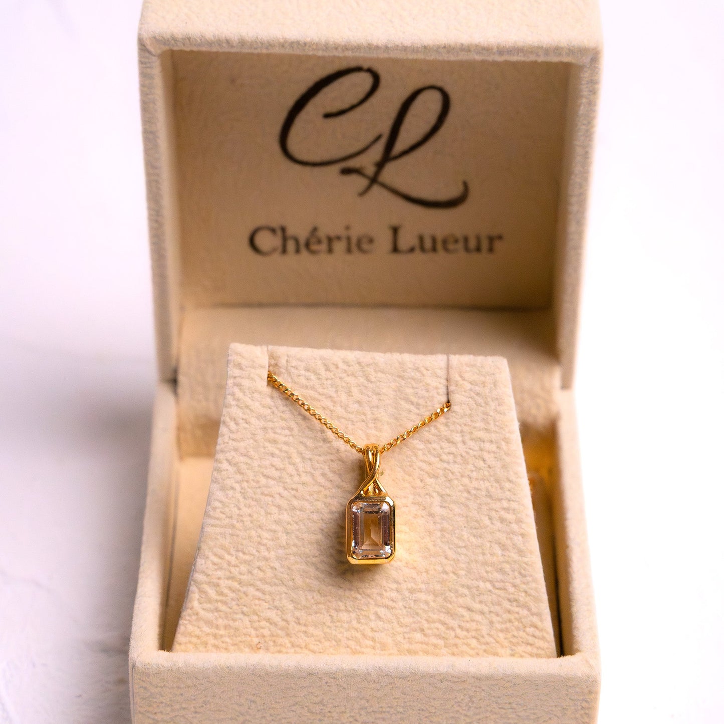 White Topaz Jessamine Necklace - CLJ906W