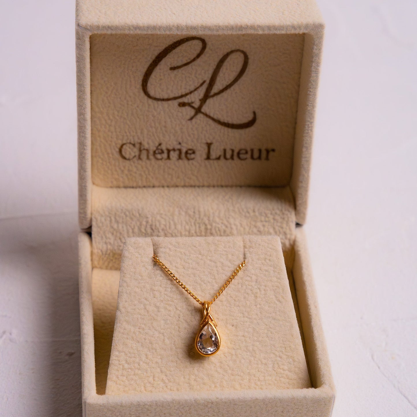 White Topaz Kiandra Necklace - CLJ909W