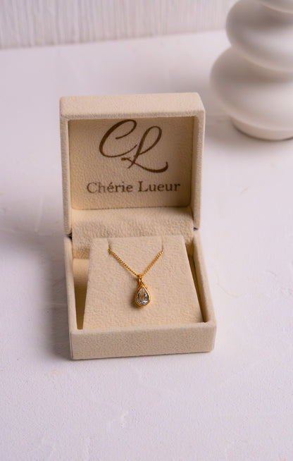 White Topaz Kiandra Necklace - CLJ909W