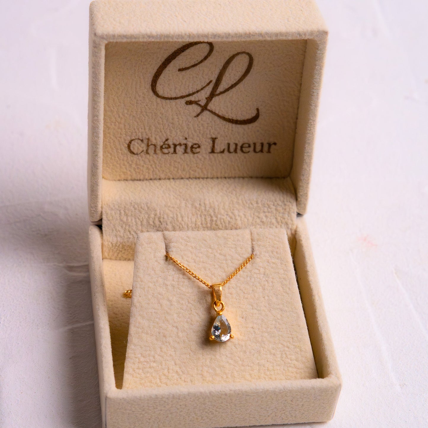 Aquamarine Adoline Necklace - CLJ745