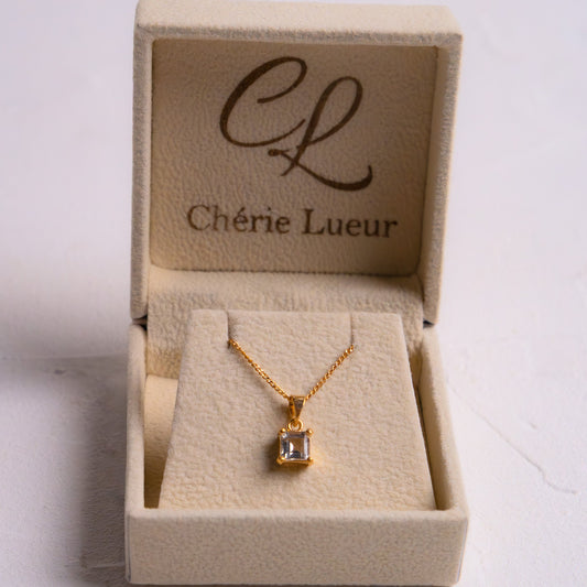 White Topaz Verena Necklace - CLJ748W