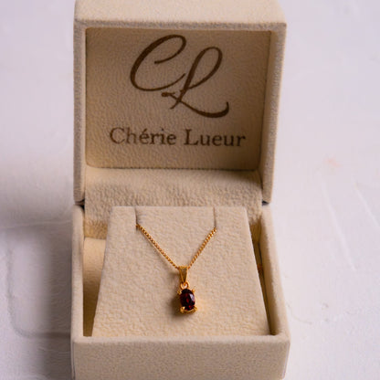 Garnet Zorya Necklace - CLJ749G
