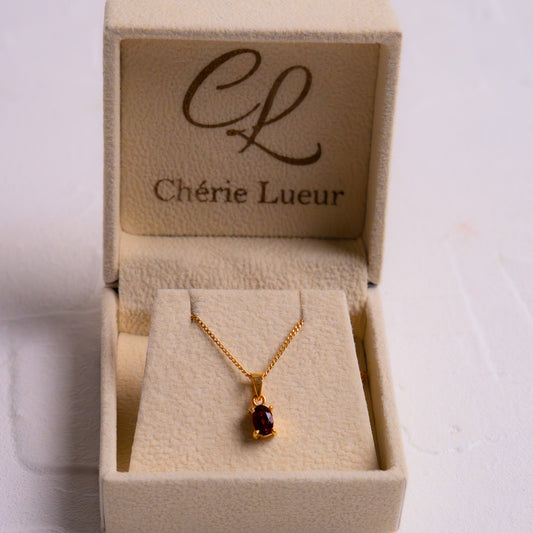 Garnet Zorya Necklace - CLJ749G