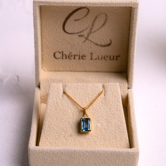 Blue Topaz Jessamine Necklace - CLJ906B