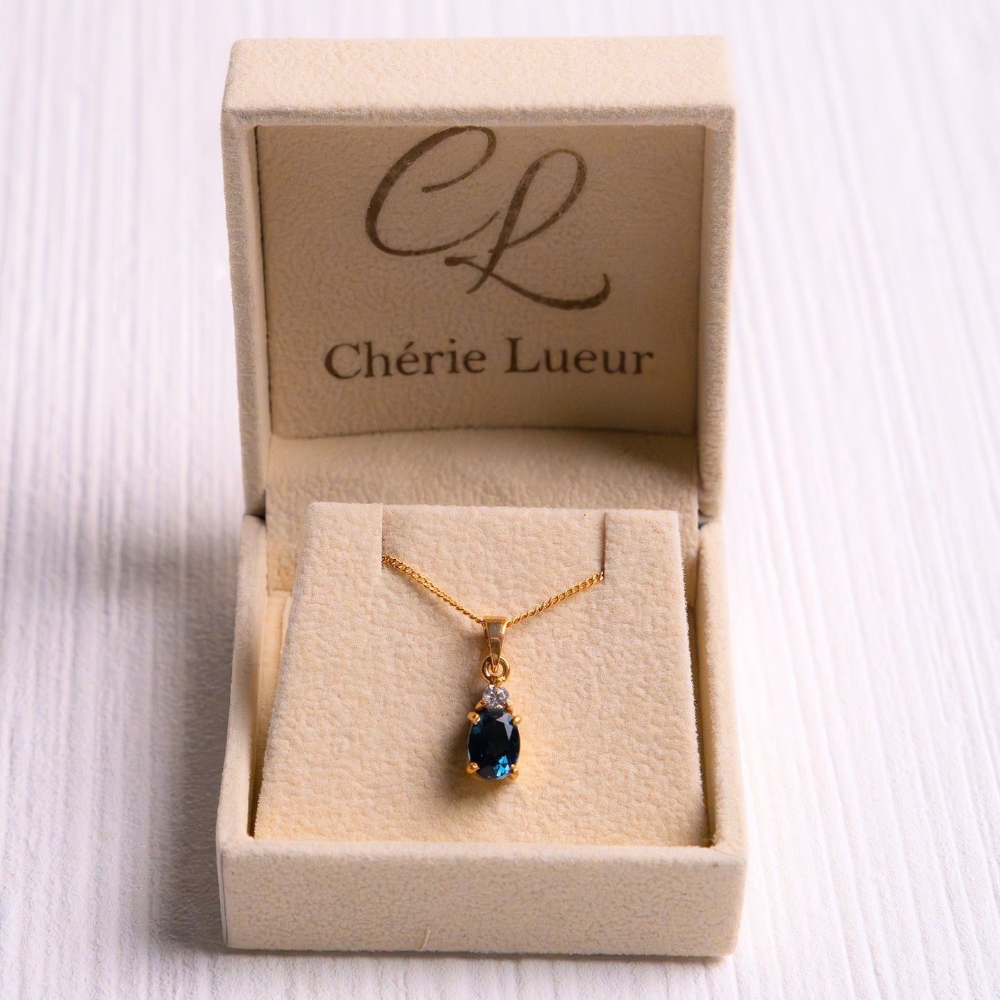 London Blue Topaz Leah Necklace - CLJ233LB