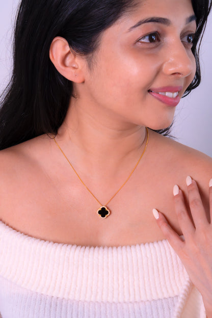 Black Onyx Leora Necklace -  CLJ608B