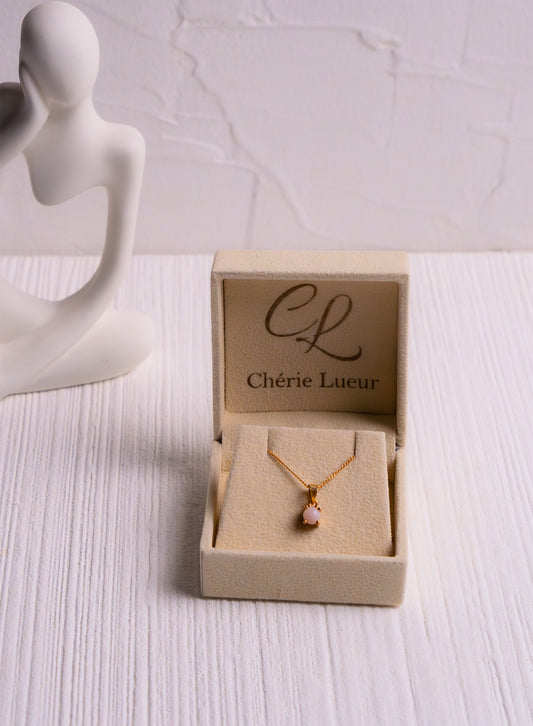 Pink Opal Adalyn Necklace - CLJ919