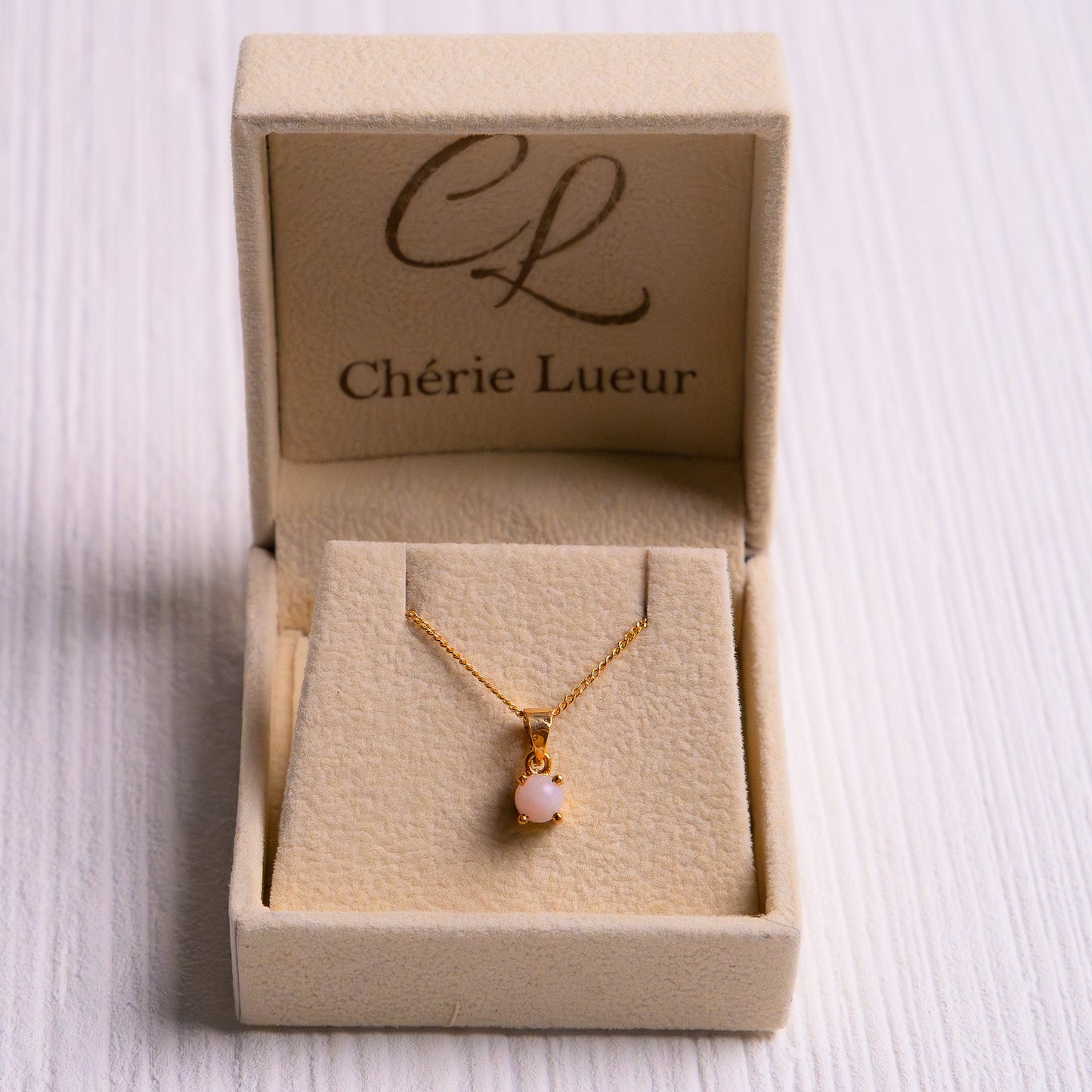 Pink Opal Adalyn Necklace - CLJ919