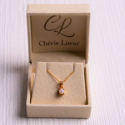 Pink Opal Adalyn Necklace - CLJ919