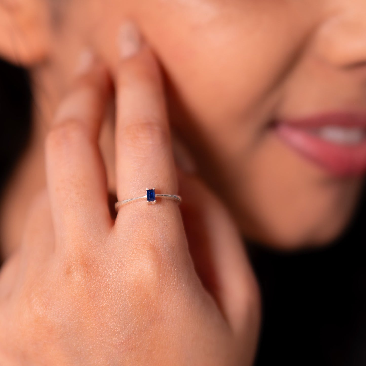 Blue Sapphire Willow Ring - CLJ921
