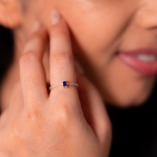 Blue Sapphire Willow Ring - CLJ921