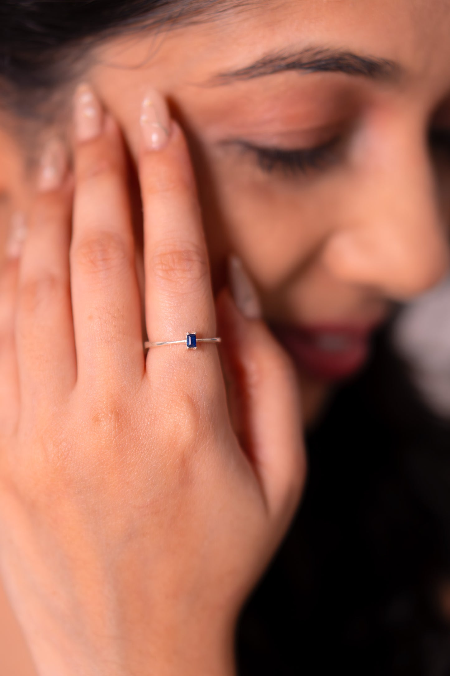 Blue Sapphire Willow Ring - CLJ921
