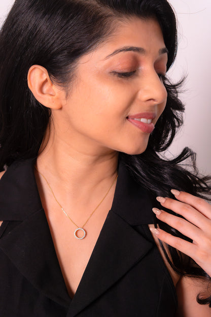 American Diamonds Luna Necklace - CLJ340N