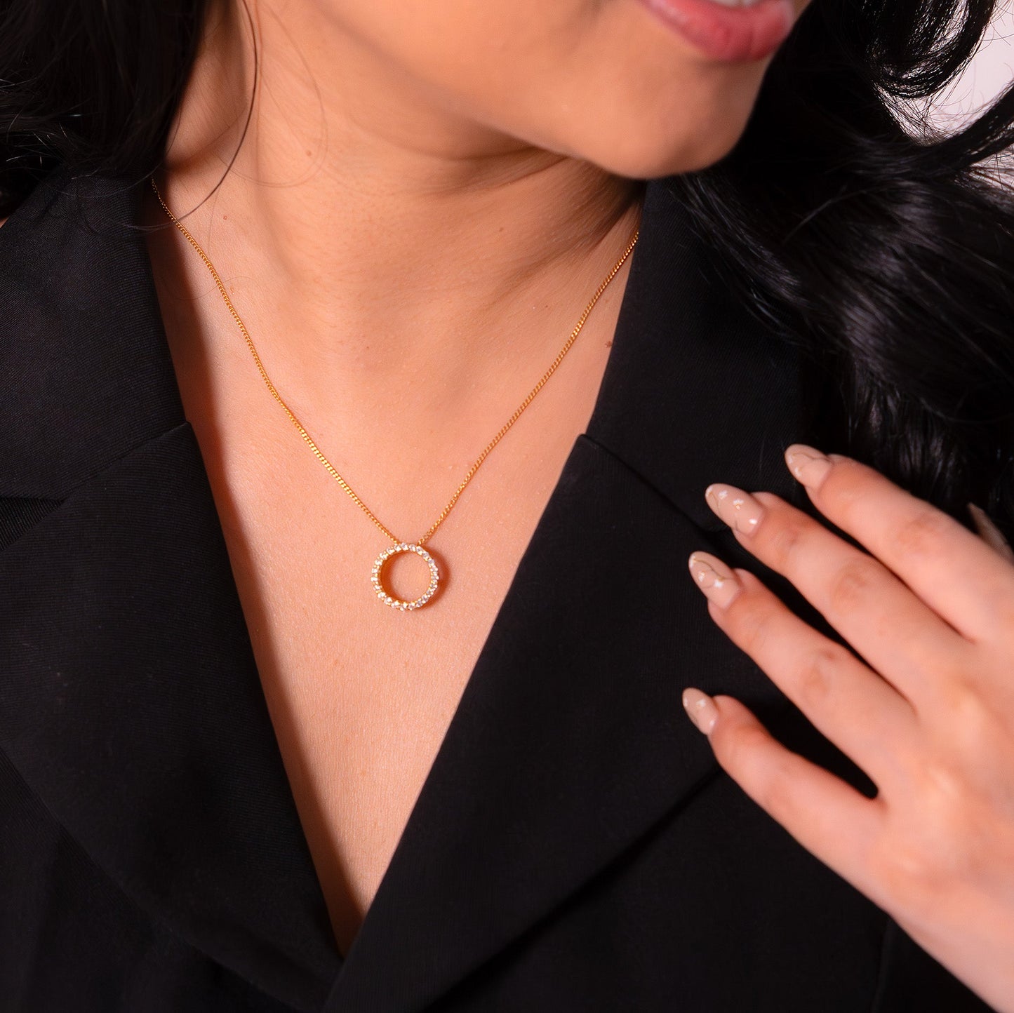 American Diamonds Luna Necklace - CLJ340N