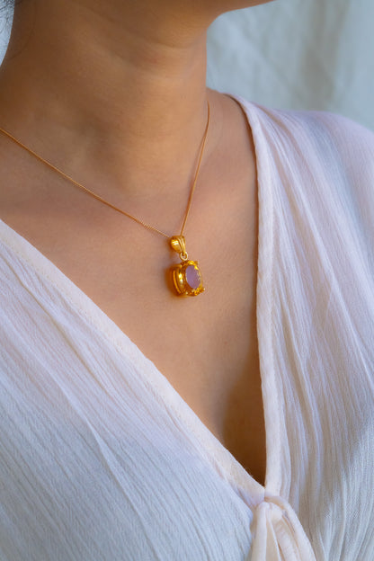 Citrine Chloe Necklace - CLJ560