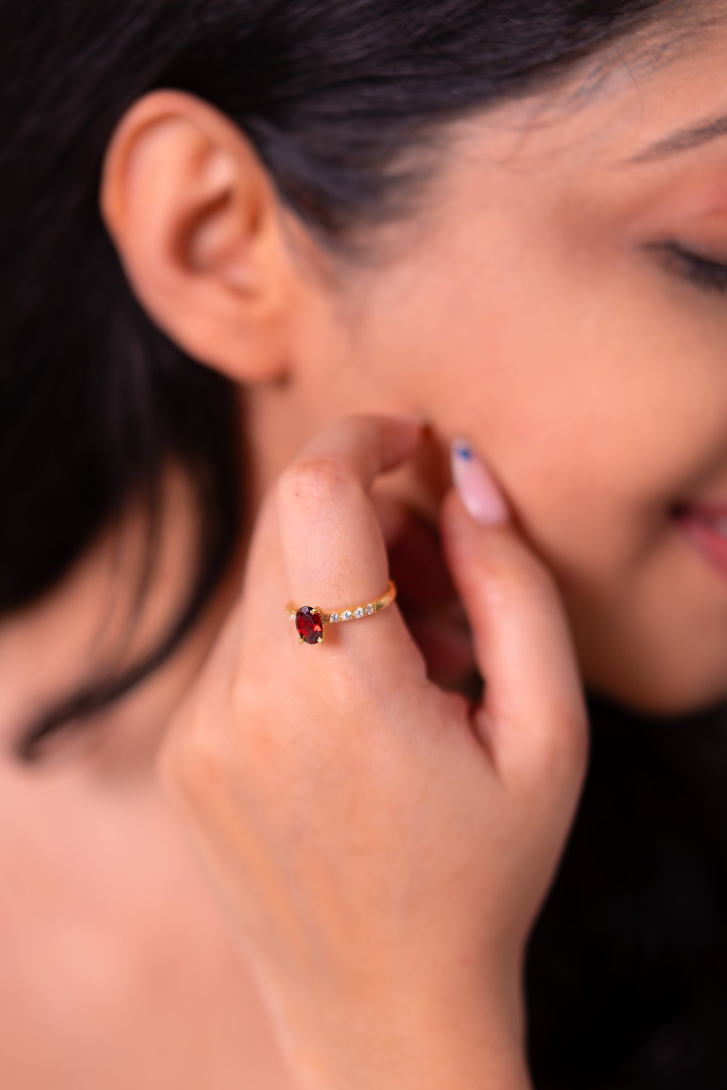 Garnet Elia Ring - CLJ492G