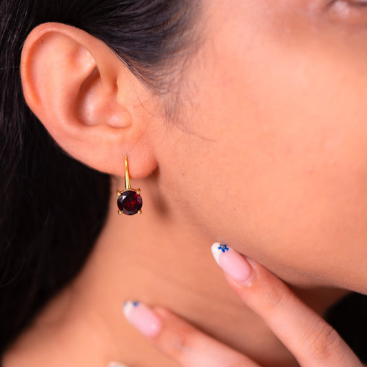 Garnet Mabel Earrings - CLJ928G