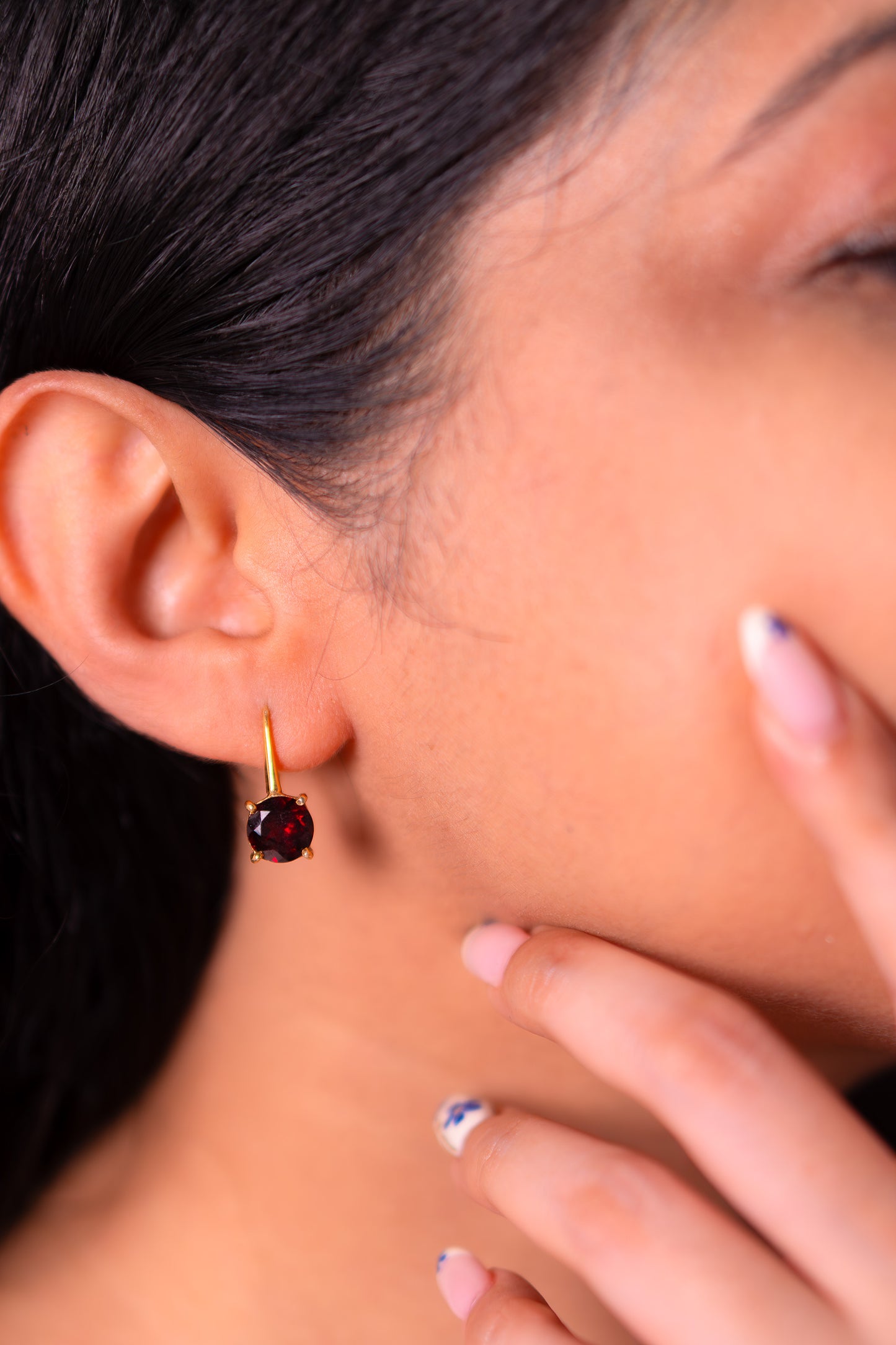 Garnet Mabel Earrings - CLJ928G