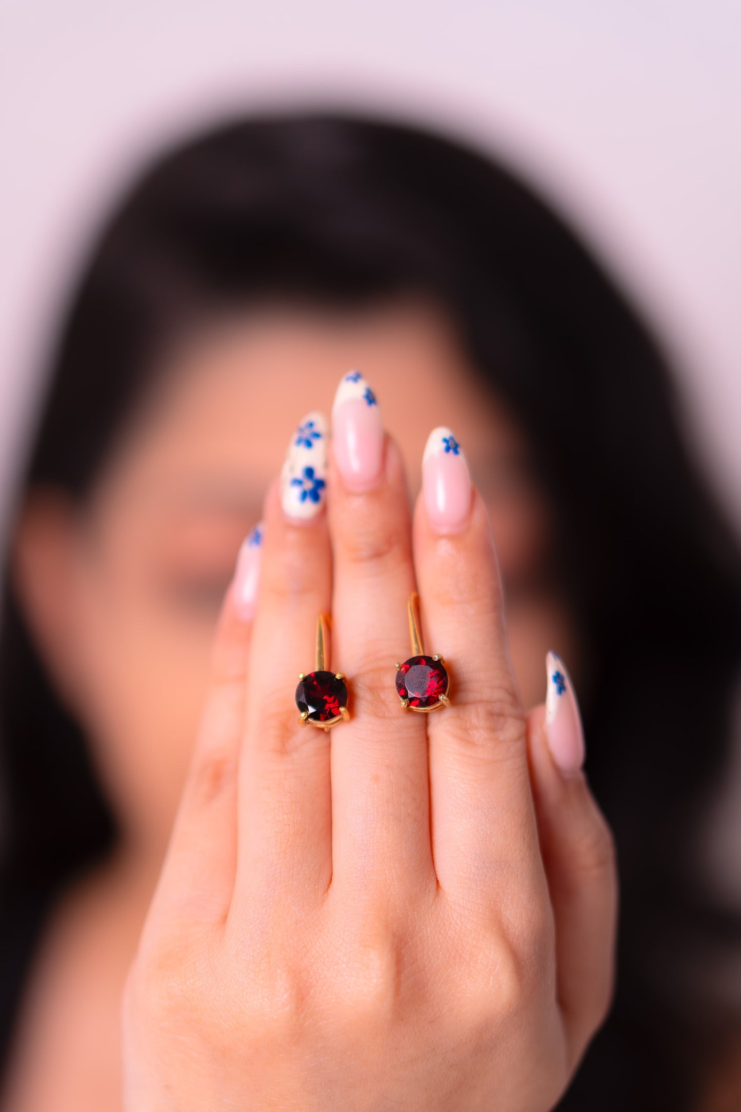 Garnet Mabel Earrings - CLJ928G