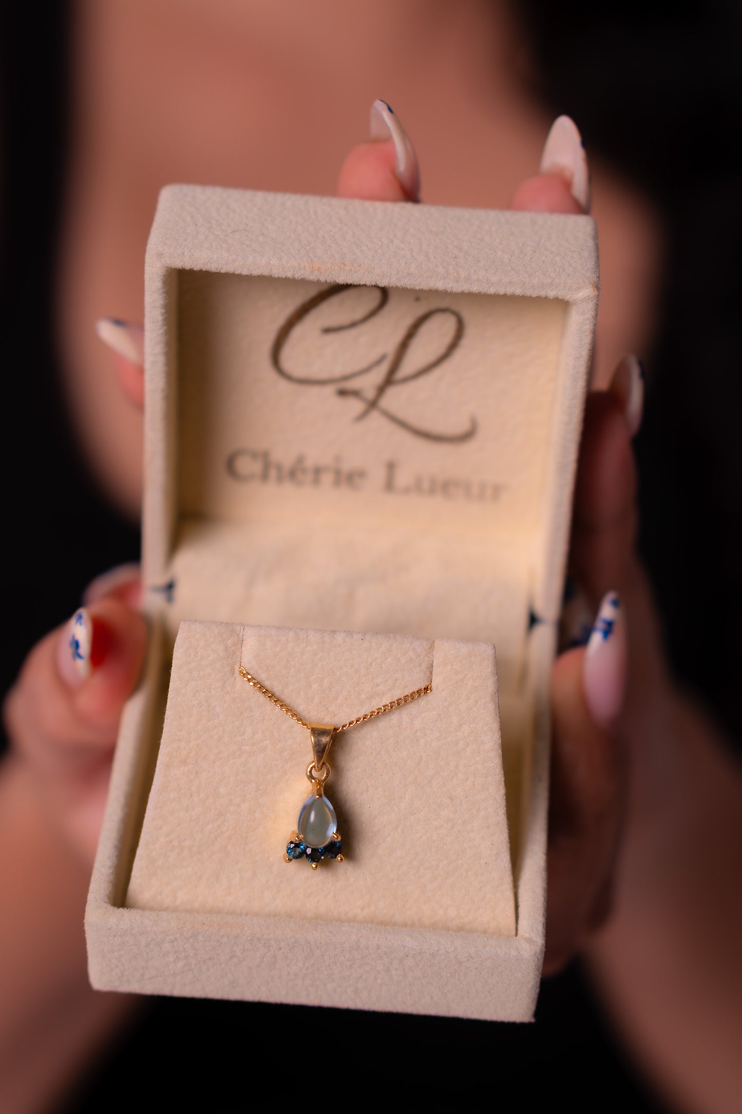 Blue Topaz, London Blue Topaz Mia Necklace - CLJ932