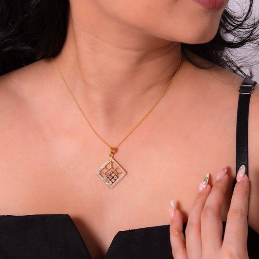 Pink Tourmaline Scarlett Necklace - CLJ388