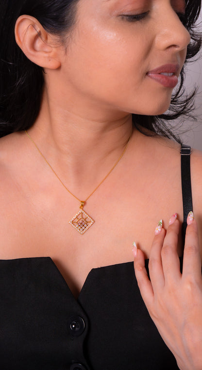 Pink Tourmaline Scarlett Necklace - CLJ388