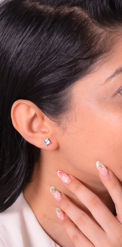 Blue Topaz Ivyana Earrings - CLJ589BE